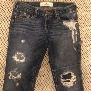 Hollister distressed jeans (straight/skinny)